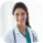 Smiling female pain management specialist doctor on the pH7 Patients app.